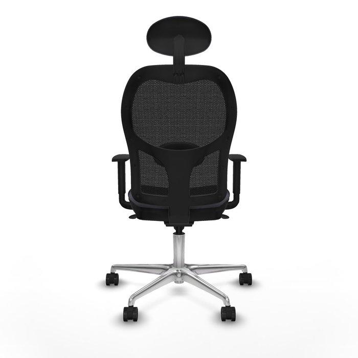 PIQUERAS Y CRESPO Silla de oficina Jorquera con mecanismo Sincro, Gris oscuro y Negro