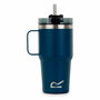 Vaso con Pajita Regatta Thermo Insulated Mug Azul oscuro 600 ml Acero Inoxidable