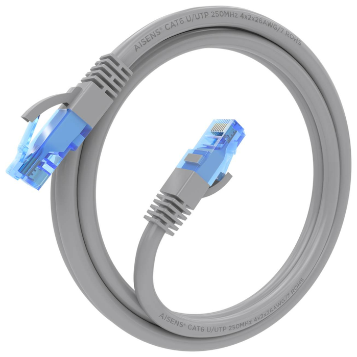 AISENS Cable de red Cat.6 UTP AWG26 CCA 1,5m Gris RJ45 AISENS Cable de red Cat.6 UTP AWG26 CCA 1,5m Gris RJ45