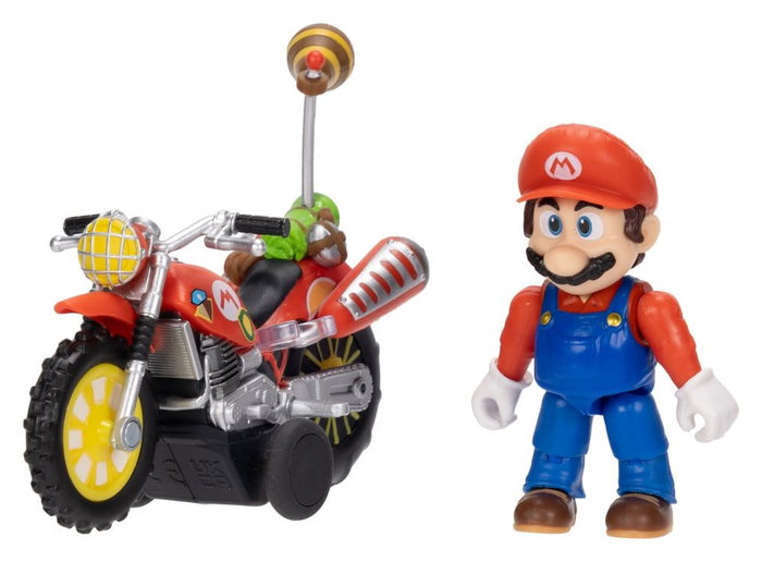 Super Mario Galaxy: la película Figura con Motocicleta de Retroceso Mario 6 cm