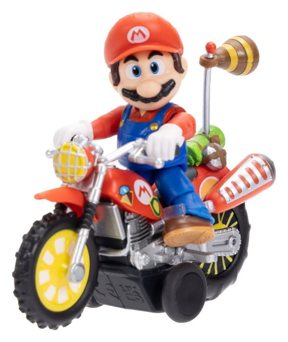 Super Mario Galaxy: la película Figura con Motocicleta de Retroceso Mario 6 cm