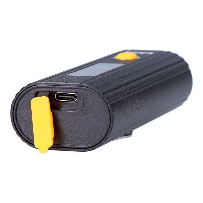 EDM Luz LED Frontal para Bicicleta 600 lm con Sensor Crepuscular, Batería Recargable 4000 mAh, 2 LEDs de 5W, IP42, USB-C