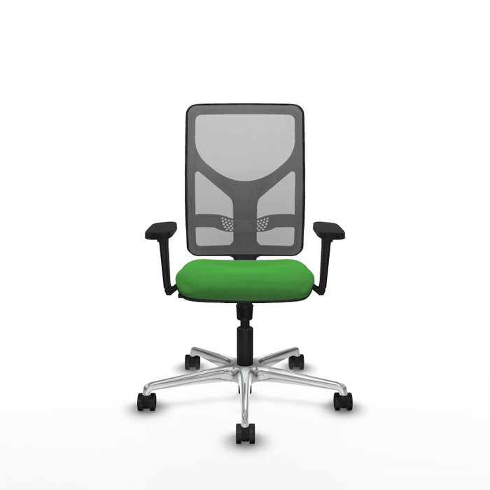 PIQUERAS Y CRESPO Silla de oficina Motilla con Mecanismo Sincro Verde y Gris