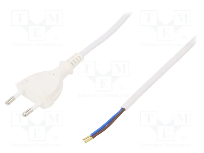 PLASTROL Cable de alimentación H03VVH2-F,OMY 2x0,75mm2 5m PLASTROL Cable de alimentación H03VVH2-F,OMY 2x0,75mm2 5m