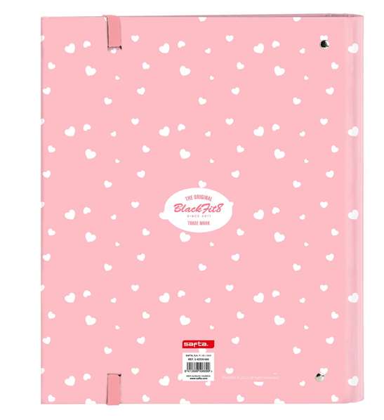 Carpeta de anillas BlackFit8 Globitos 27 x 32 x 3.5 cm Rosa