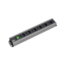 Bachmann Handwerkerleiste Regleta de 6 tomas con protección contra sobretensiones e interruptor
