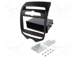 ACV Bastidor de montaje de radio 2 DIN para Hyundai ix20 (JC) Negro Mate