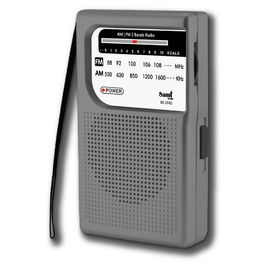 SAMI RADIO 2 BANDAS MEDIANA VERTICAL CON AURICULARES GRIS - FM/AM, RADIO PORTATIL