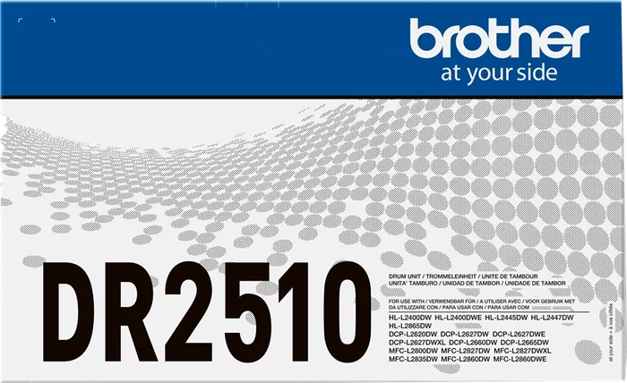 Brother DR-2510 Unidad de Tambor Negro Brother DR-2510 Unidad de Tambor Negro
