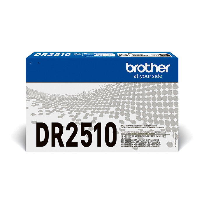 Brother DR-2510 Unidad de Tambor Negro Brother DR-2510 Unidad de Tambor Negro
