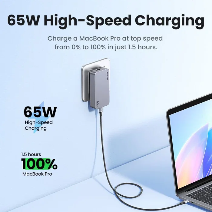 Ugreen Nexode Pro 65W GaN Travel Charger Interior