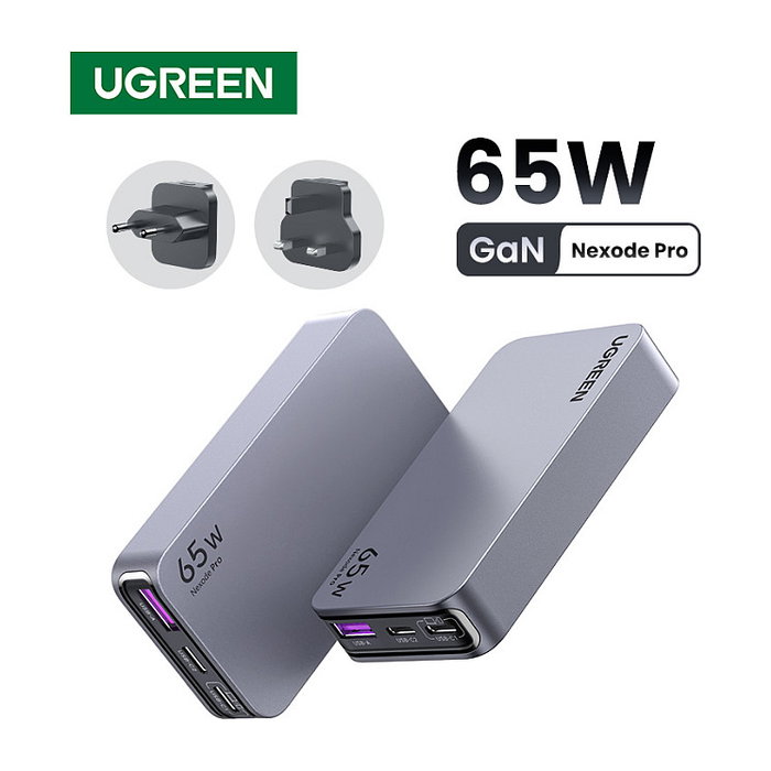 Ugreen Nexode Pro 65W GaN Travel Charger Interior
