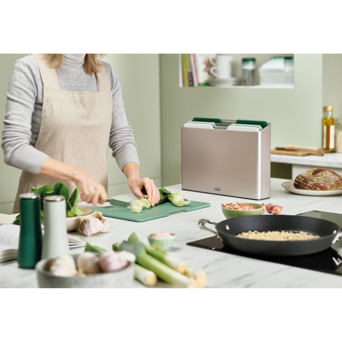 Joseph Joseph Folio Juego de 4 Tablas de Cortar Verde - Editions