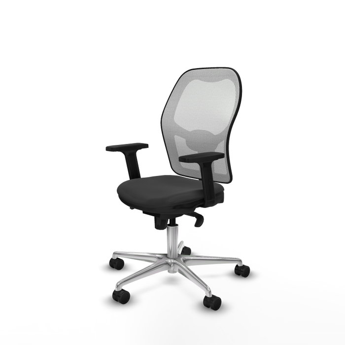 PIQUERAS Y CRESPO Silla de oficina Jorquera con mecanismo Sincro, Gris oscuro y Blanco PIQUERAS Y CRESPO Silla de oficina Jorquera con mecanismo Sincro, Gris oscuro y Blanco