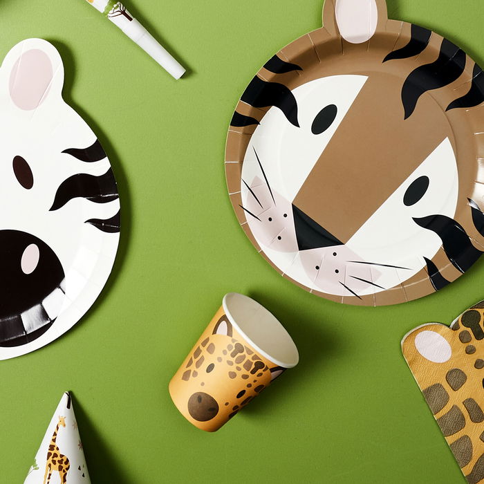 Party Time Juego De 6 Vasos Cartón Sabana (Cebra, Tigre, Girafa) Party Time Party Time Juego De 6 Vasos Cartón Sabana (Cebra, Tigre, Girafa) Party Time