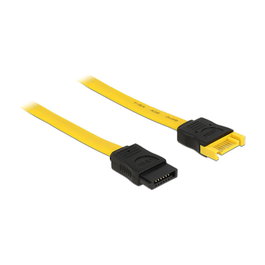 DeLOCK Cable de extensión SATA III 0,7 m Amarillo