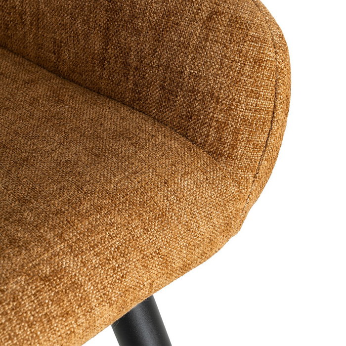 Taburete Marrón Tejido-Metal Salón 47 X 47 X 93 cm (Set de 2)