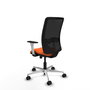 PIQUERAS Y CRESPO Silla de oficina Zulema con mecanismo Sincro/Traslack, Naranja y Negro
