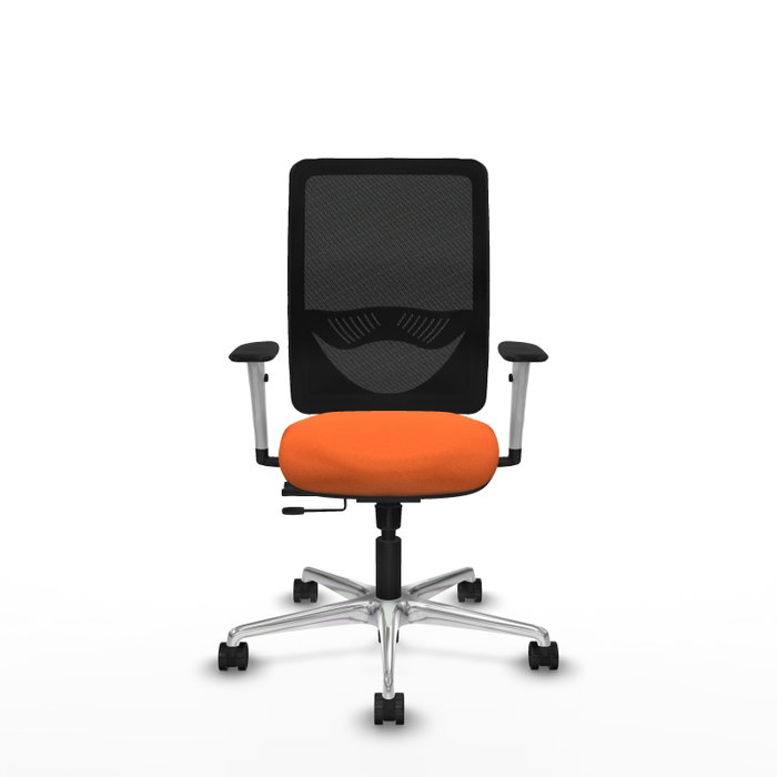 PIQUERAS Y CRESPO Silla de oficina Zulema con mecanismo Sincro/Traslack, Naranja y Negro PIQUERAS Y CRESPO Silla de oficina Zulema con mecanismo Sincro/Traslack, Naranja y Negro