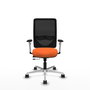 PIQUERAS Y CRESPO Silla de oficina Zulema con mecanismo Sincro/Traslack, Naranja y Negro