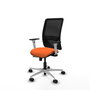 PIQUERAS Y CRESPO Silla de oficina Zulema con mecanismo Sincro/Traslack, Naranja y Negro