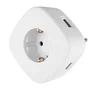 Orbegozo Enchufe En 1500 con 1 Toma Schuko y 3 Tomas USB para Carga Rápida, Blanco