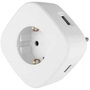 Orbegozo Enchufe EN 1500 con 1 toma Schuko y 3 tomas USB