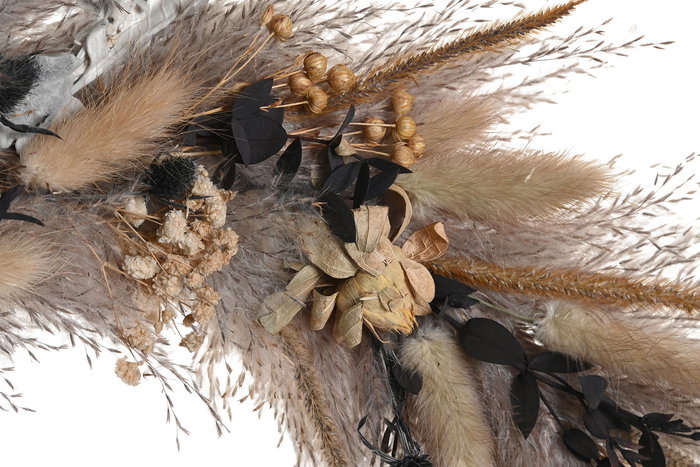 DKD Home Decor Corona Shabby Marron Crema 4 Unidades 5 x 33 x 33 cm