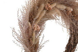 DKD Home Decor Corona Shabby Marron Crema 4 Unidades 5 x 33 x 33 cm