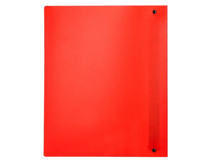 Liderpapel Carpeta 4 Anillas 40 Mm Polipropileno Din A4 Rojo Translucido