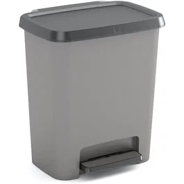 Curver Papelera con pedal Compatta 25 L Gris antracita Polipropileno