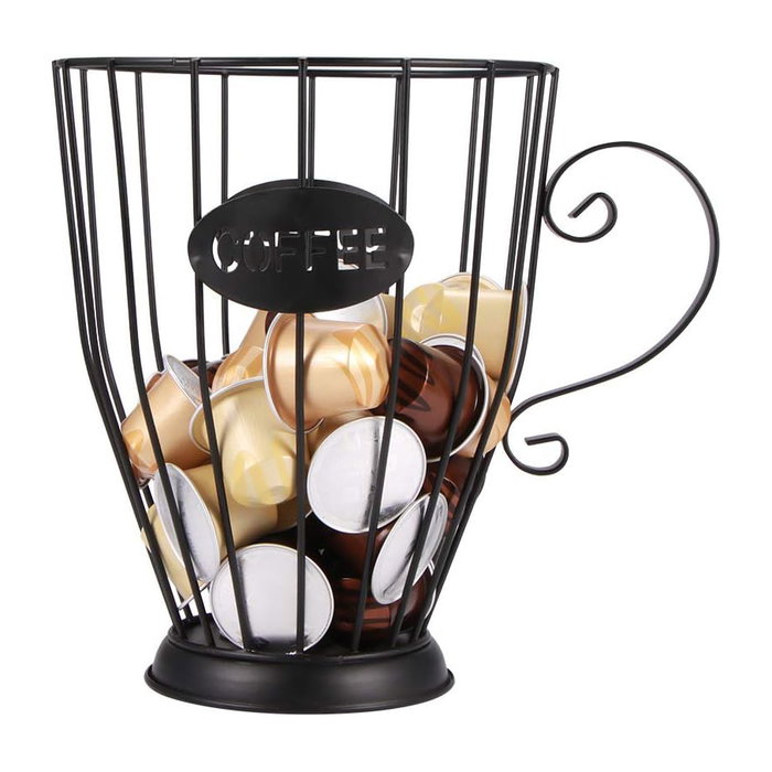 Quttin Organizador de Metal para Cápsulas de Café y Tazas