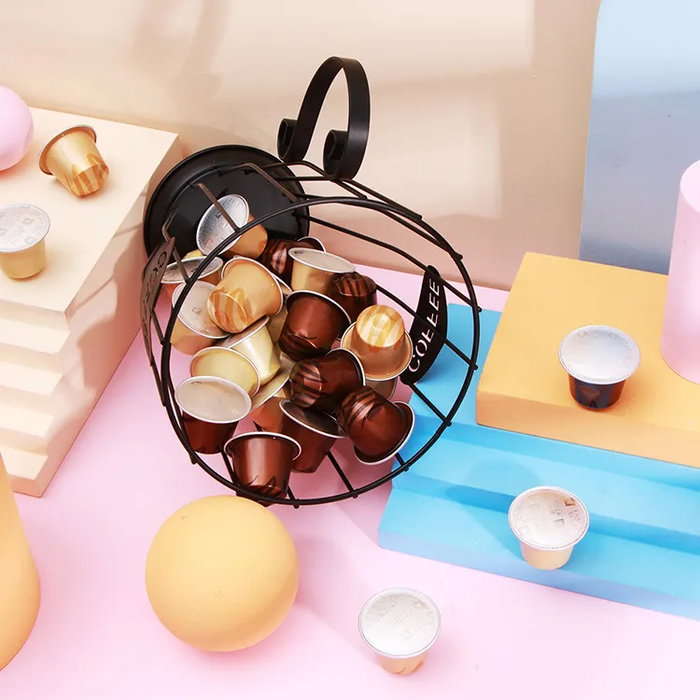 Quttin Organizador de Metal para Cápsulas de Café y Tazas
