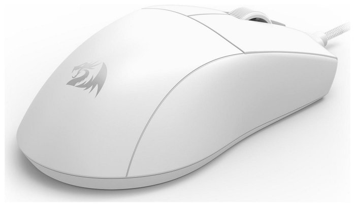 Redragon M724W K1NG Ratón Gaming Láser 12400 DPI USB Blanco
