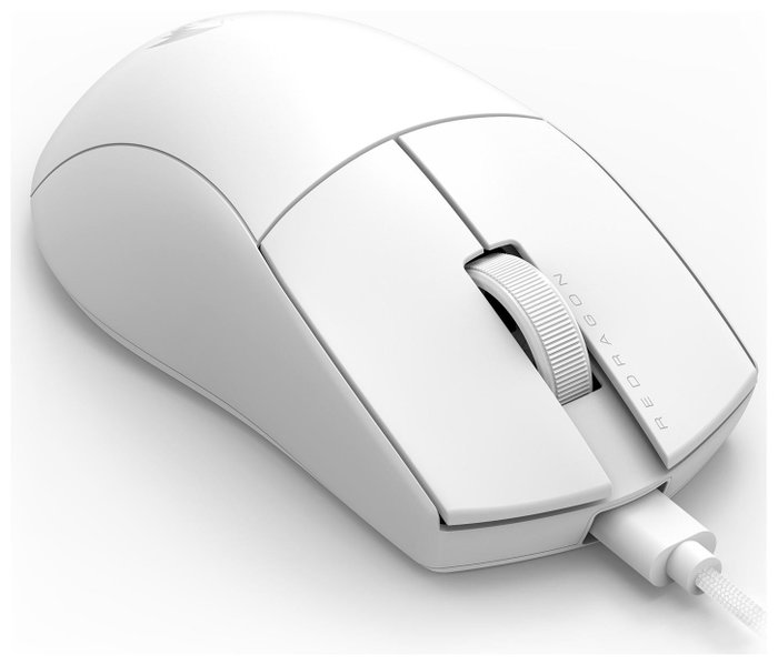 Redragon M724W K1NG Ratón Gaming Láser 12400 DPI USB Blanco