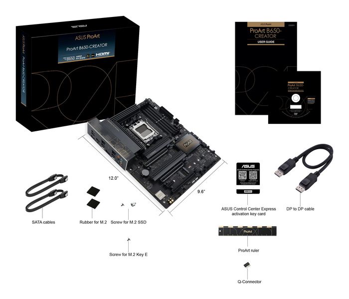 Asus ProArt B650-Creator Placa Base ATX AMD B650 Socket AM5 DDR5 Asus ProArt B650-Creator Placa Base ATX AMD B650 Socket AM5 DDR5