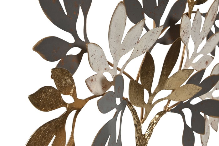 DKD Home Decor Decoración Metal Árbol Dorado 50x9x52