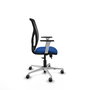 PIQUERAS Y CRESPO Silla de oficina Motilla con mecanismo Sincro/Traslack Azul y Negro