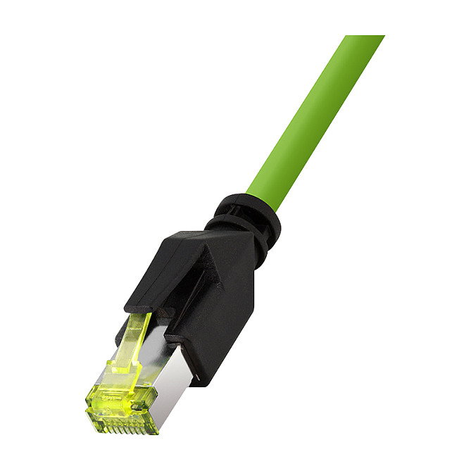 LogiLink M12 CAT6A Industrial Patch Cable, PUR, M12 X-coded a RJ45, 15 m