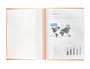 Liderpapel Carpeta escaparate con espiral 60 fundas polipropileno naranja DIN A4
