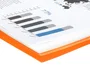 Liderpapel Carpeta escaparate con espiral 60 fundas polipropileno naranja DIN A4