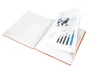Liderpapel Carpeta escaparate con espiral 60 fundas polipropileno naranja DIN A4