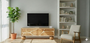 DKD Home Decor Mueble TV Acacia 145x40x50