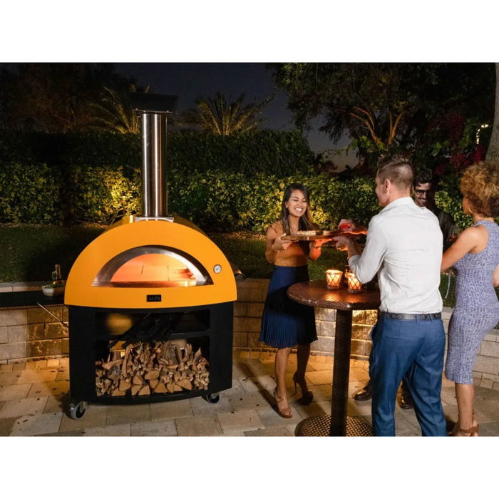 Alfa Forni Moderno 5 Pizze Hybrid Fire Yellow