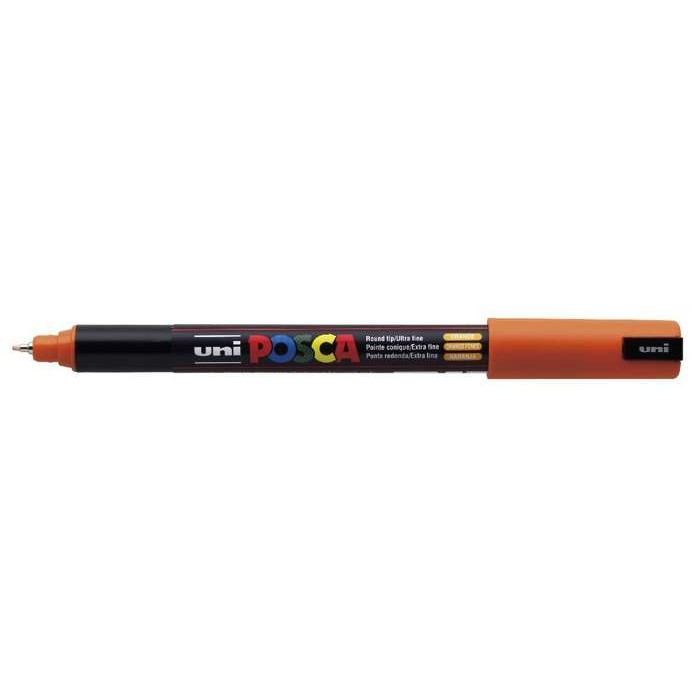 Uni ball POSCA Marcador PC-1MR No Permanente Punta Extrafina 0.7 mm Naranja