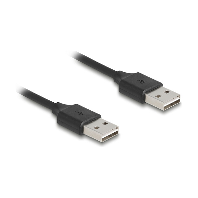 Delock Cable USB 2.0 DeLOCK 90124, Conectores Tipo A Macho a Macho, 0.8 Metros, Negro, Spiral Easy-USB Delock Cable USB 2.0 DeLOCK 90124, Conectores Tipo A Macho a Macho, 0.8 Metros, Negro, Spiral Easy-USB