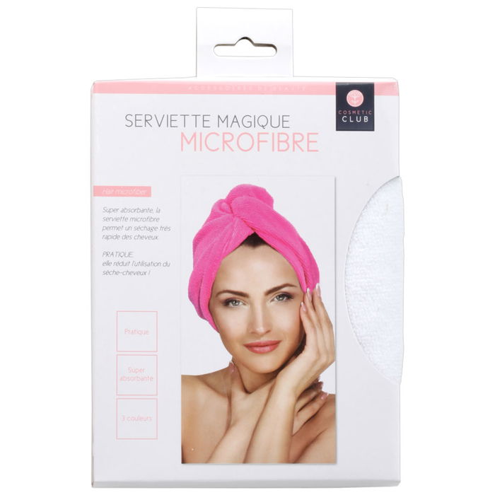 Cosmetic Club Toalla Cabello Microfibra Talla Única Colores Surtidos