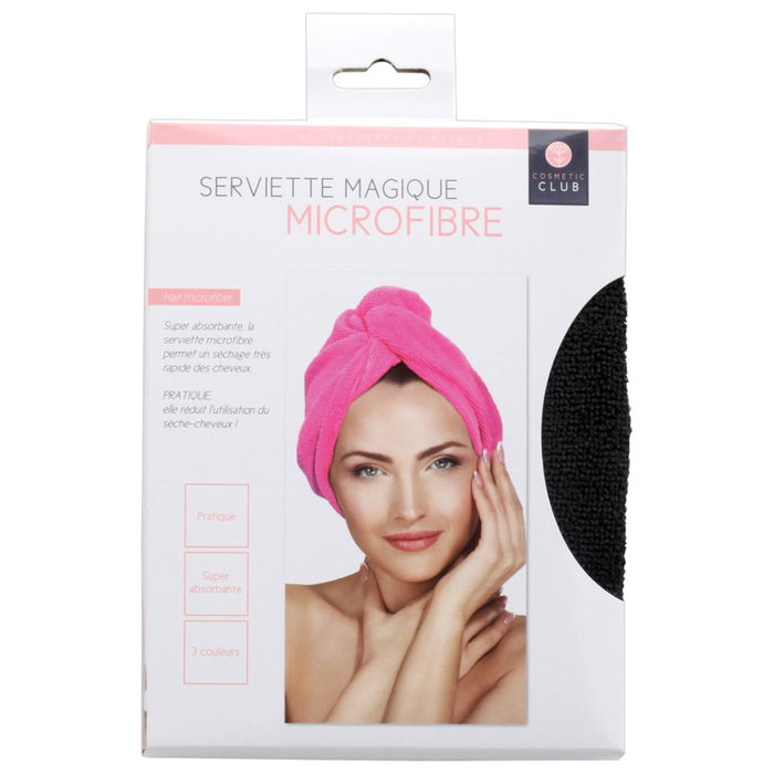 Cosmetic Club Toalla Cabello Microfibra Talla Única Colores Surtidos