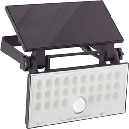 Brilliant Aplique de exterior LUTON BRI4004353437793 LED y Solar con Detector de Movimiento en Negro