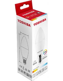 TOSHIBA C37 Bombilla LED 7W 3000K E14